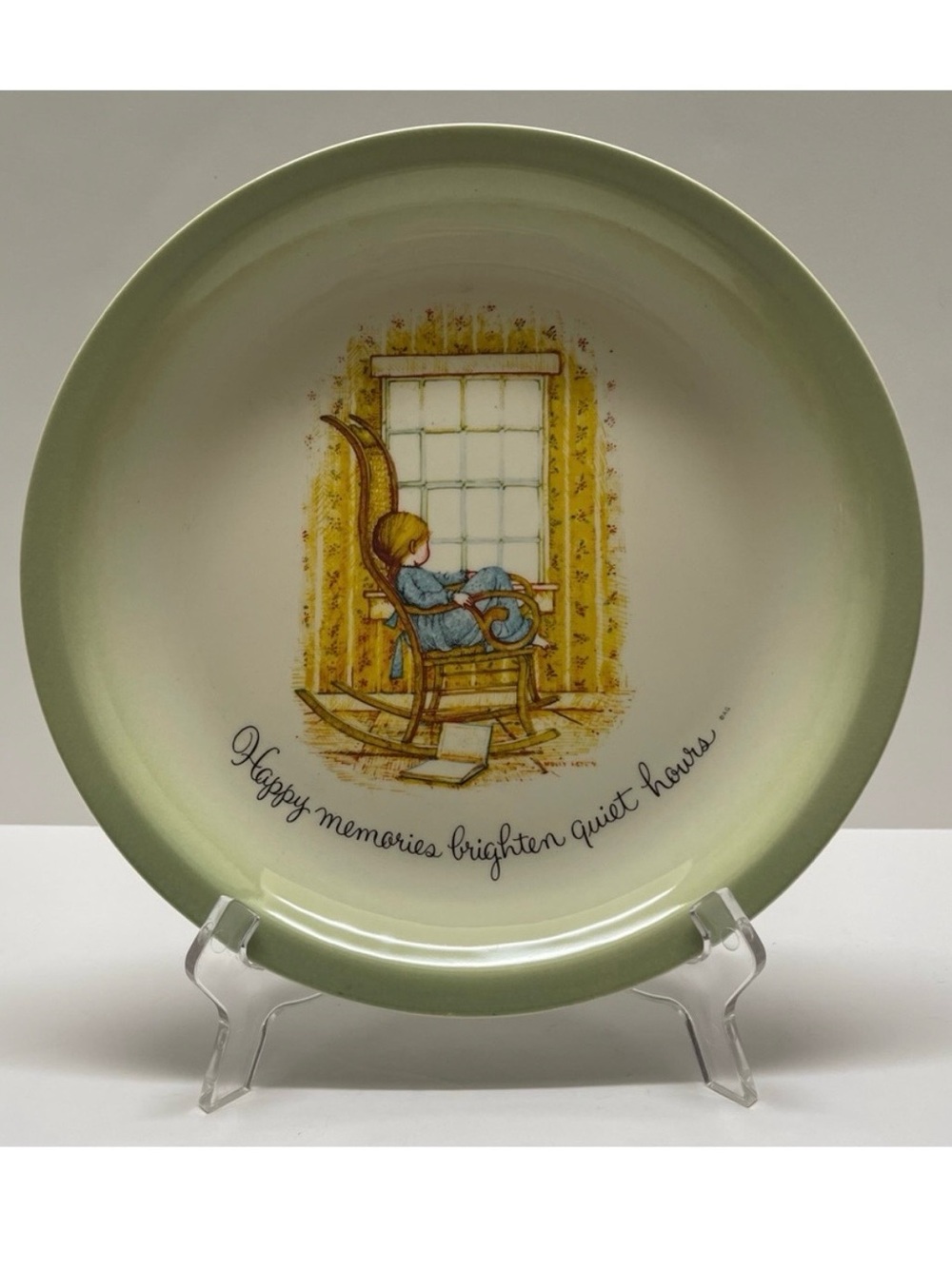 Holly Hobbie American Greetings Collector's Edition Plate Happy Memories Vintage